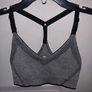 Grey sports bra